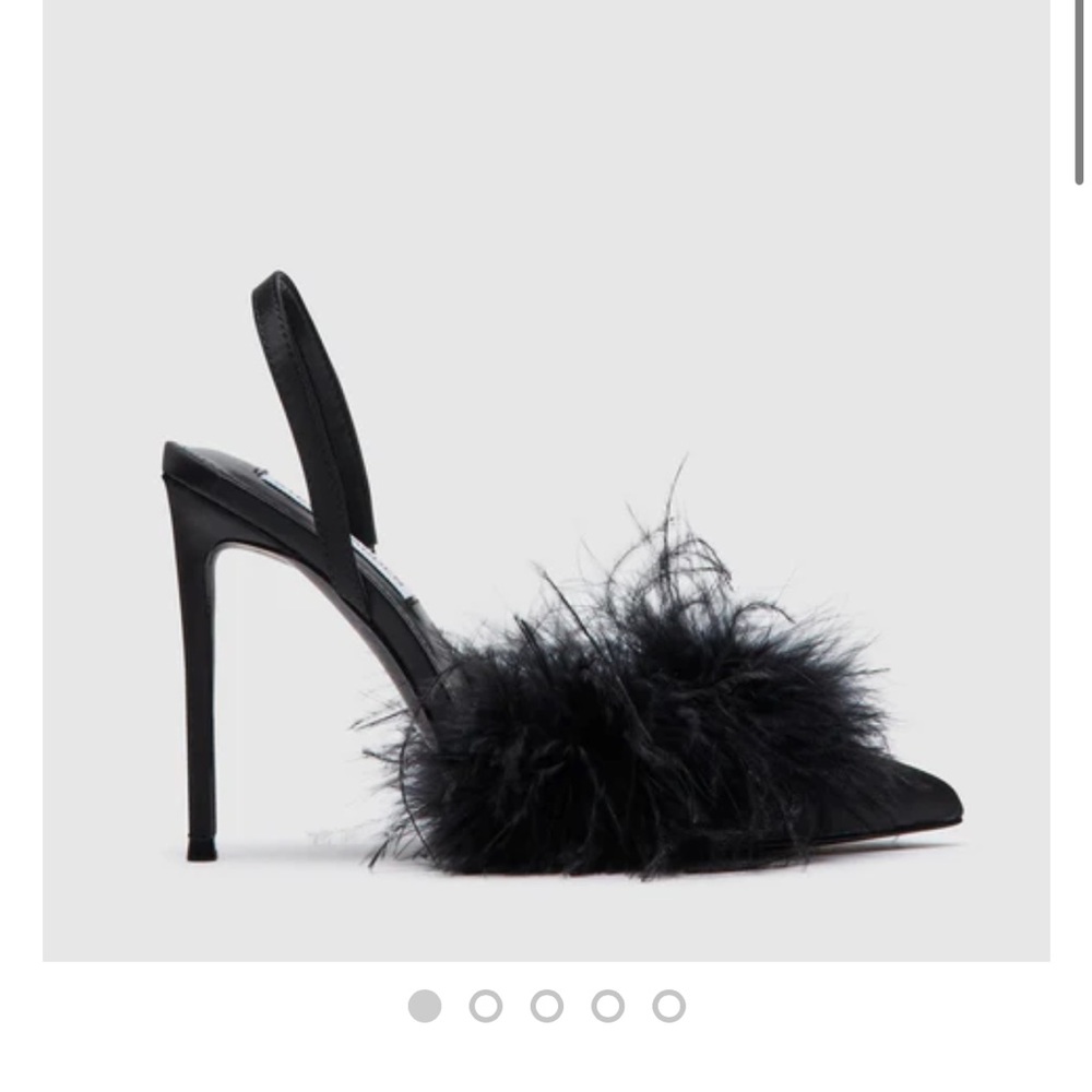 ALEXIS BLACK SATIN Steve Madden Heels